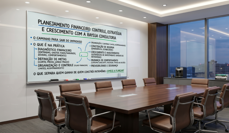 Planejamento financeiro: controle, estratégia e crescimento com a Rayssa Consultoria