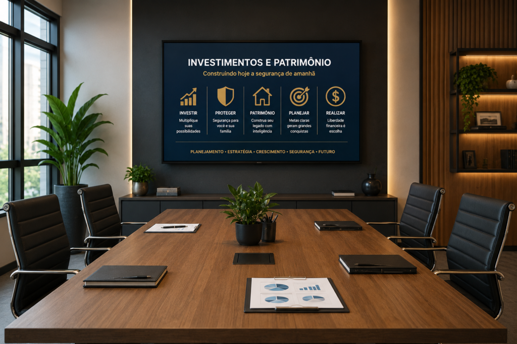 INVESTIMENTOS E PATRIMÔNIO: O CAMINHO PARA CONSTRUIR SEGURANÇA, LIBERDADE E UM FUTURO MAIS TRANQUILO